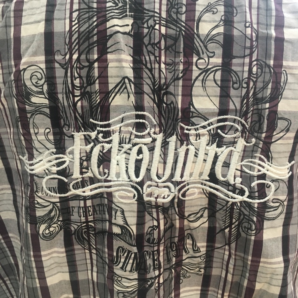 Ecko Unlimited men’s button up shirt size XXL - Picture 8 of 8